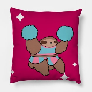 "Thinking of You" Cheerleader Sloth Pillow