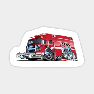 Cartoon Fire Truck Magnet