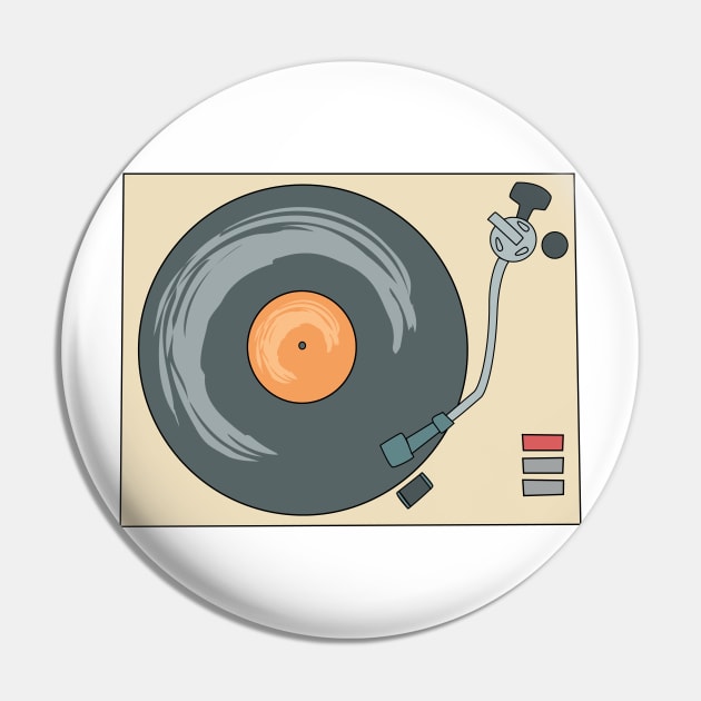 Vintage Vinyl Recorder - Cool Design Pin by olivergraham