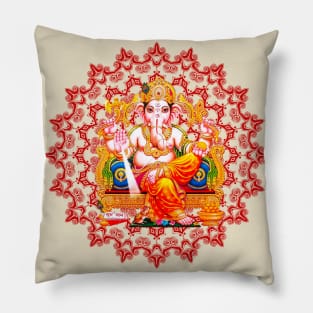 Ganesha Mandala Pillow