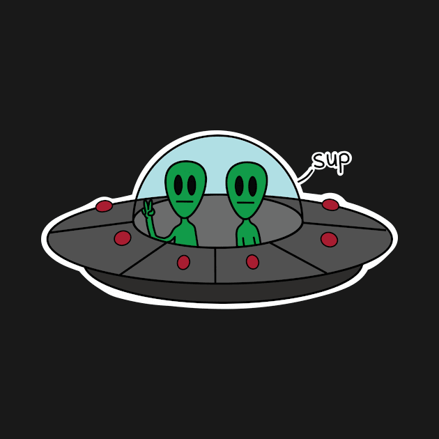 "sup" aliens by NickHamiltonArt