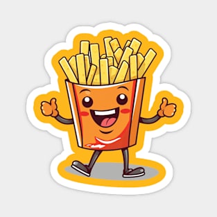 kawaii french fries T-Shirt cute potatofood Magnet