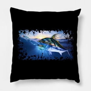 Rooster fish Pillow