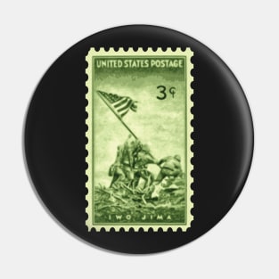 Iwo Jima Stamp Pin