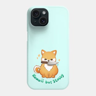 Kawaii but Stabby Shiba Phone Case