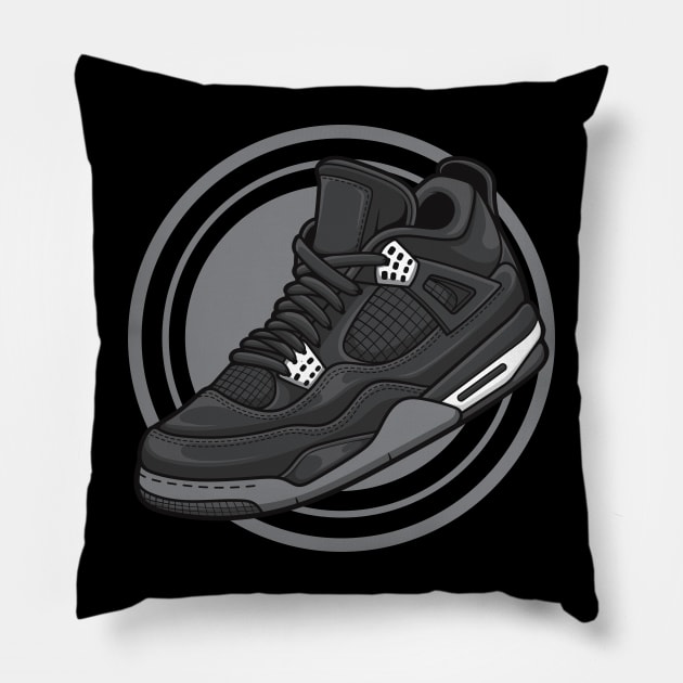 AJ 4 Retro emnm Carhart Sneaker Pillow by milatees