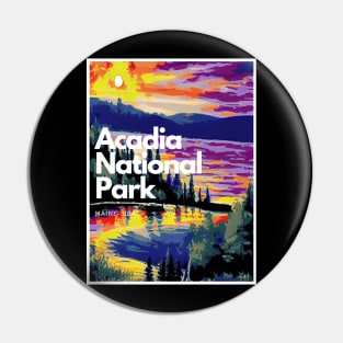 Acadia National Park hike Maine United States Pin