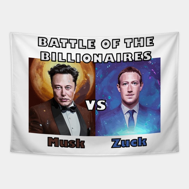 ZUCK VS. MUSK - OFFICIAL T-SHIRT Tapestry by Musk vs. Zuck