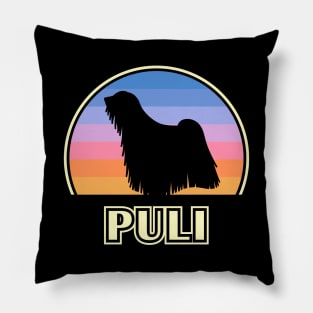 Puli Vintage Sunset Dog Pillow