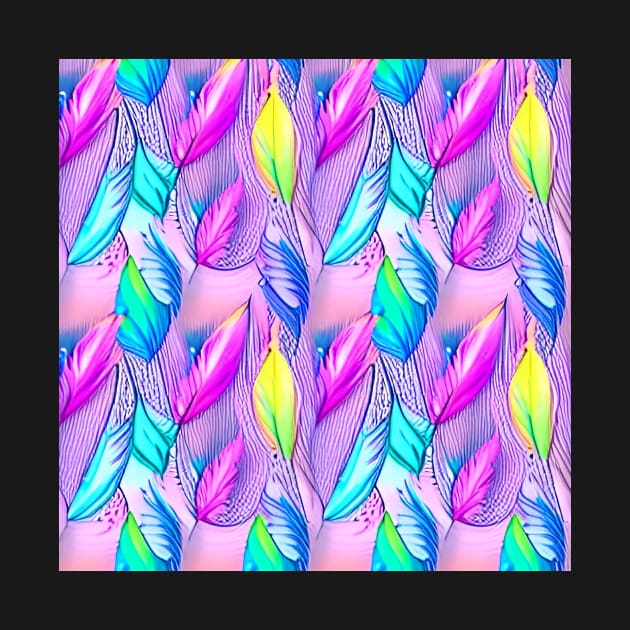 Gentle Feather Flow Pattern by ArtistsQuest