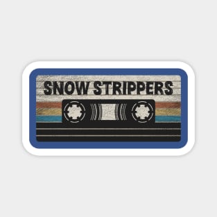 Snow Strippers Mix Tape Magnet