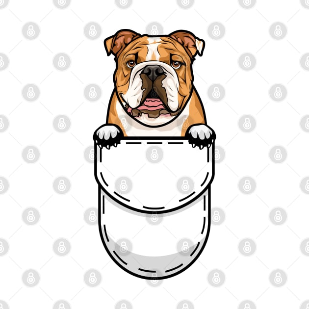 Funny English Bulldog Pocket Dog by Pet My Dog