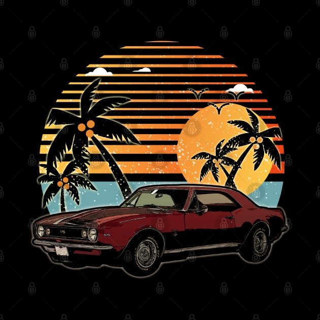 Chevrolet Camaro 1967 car sunset by JocelynnBaxter