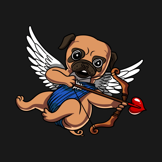 Pug Dog Cupid by underheaven