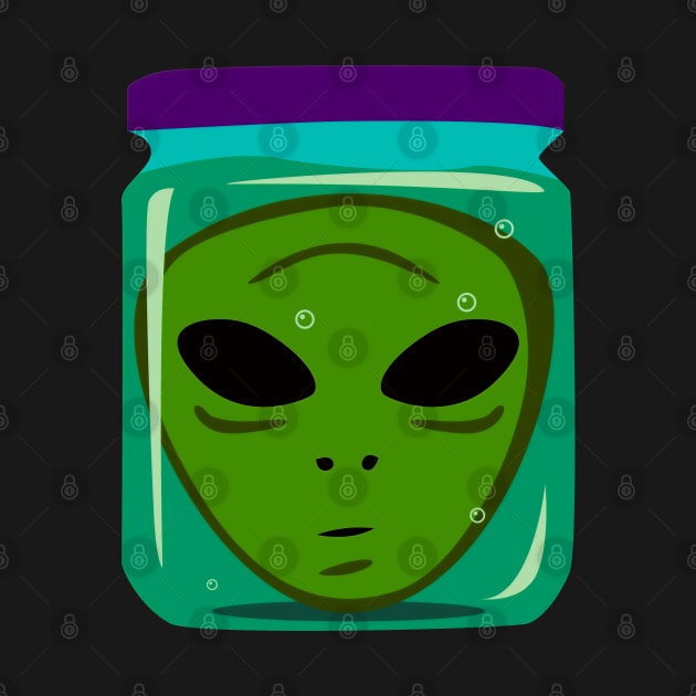 Alien Face In Jar by koolteas