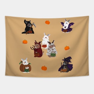 seven Halloween Rabbit Ghost _ Bunniesmee Special halloween edition Tapestry