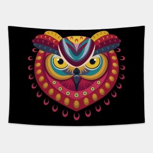 Red owl Tapestry