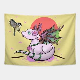 Japanese Spring Dragon | Cute Dragon Tapestry