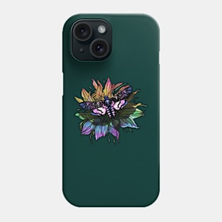 Sunflower And Moth Phone Case