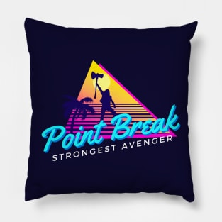 Point Break Strongest Avenger Party Thor variant - Retro 80s 90s God of Thunder design by Kelly Design Company Pillow