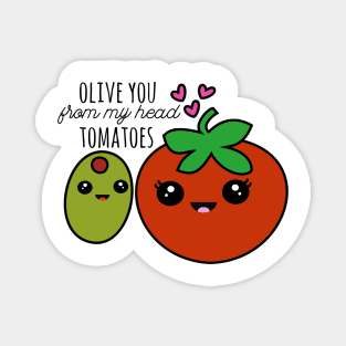 Olive and Tomato Magnet