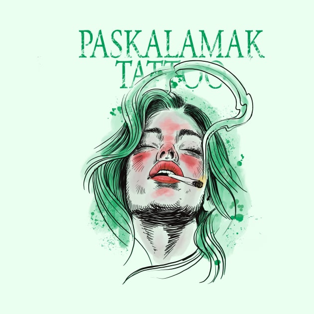 paskalamak tattoo in green again by Paskalamak