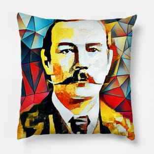Arthur Conan Doyle Abstract Portrait | Arthur Conan Doyle Artwork 15 Pillow
