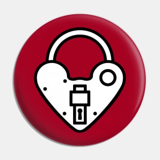 Loveheart lock Pin