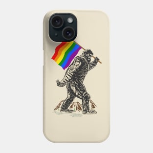 Bigfoot LGBT Flag Phone Case