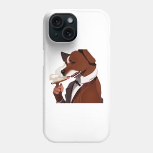 Dog Smoking Meme Sticker Phone Case