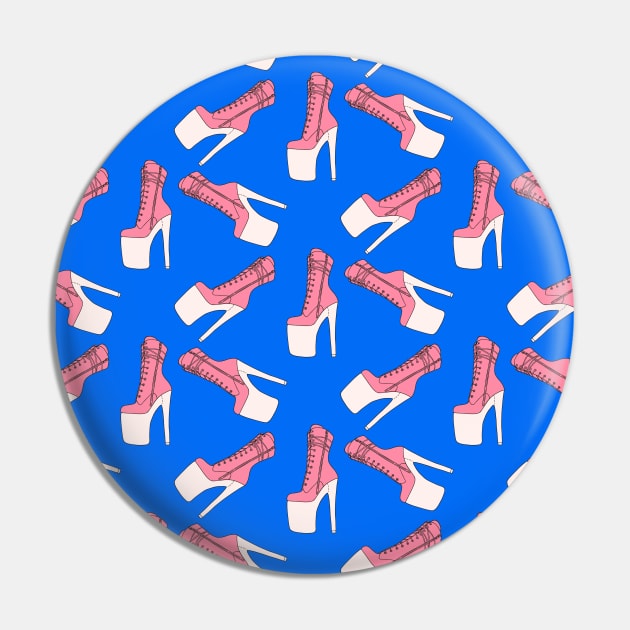 Pole dance pink blue Pin by Milatoo