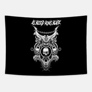 AS BLOOD RUNS BLACK BAND MERCHANDISE Tapestry