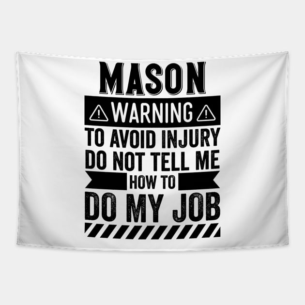 Mason Warning Tapestry by Stay Weird