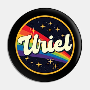 Uriel // Rainbow In Space Vintage Style Pin