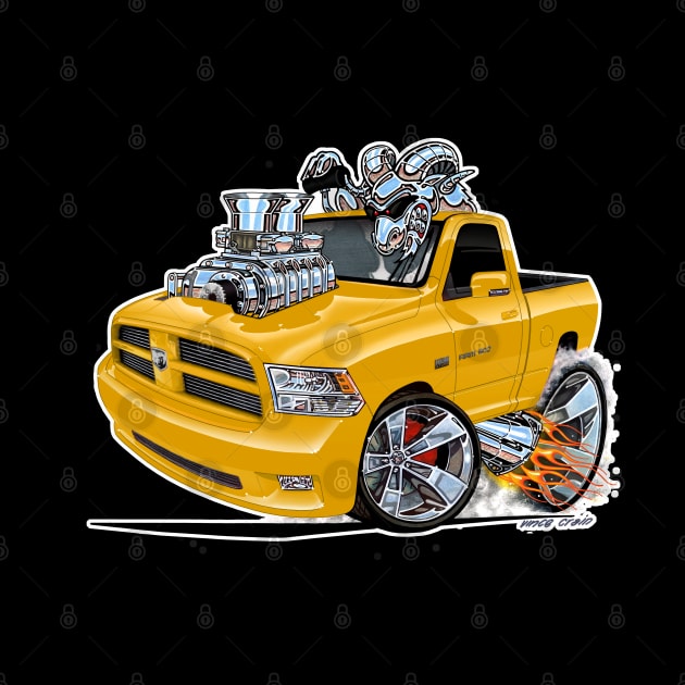 Dodge Ram Yellow by vincecrain