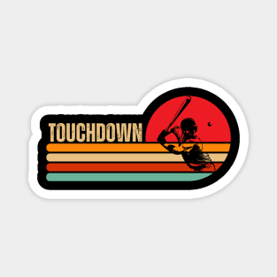 Touchdown Baseball Retro Magnet