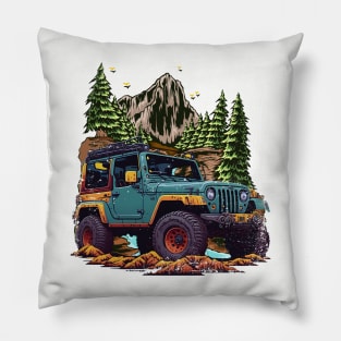 Jeep adventure Outdoors Pillow