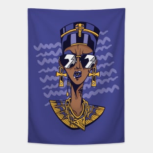 Awesome Modern Nefertiti Illustration Tapestry