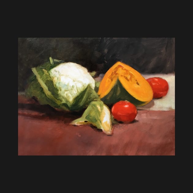 Still Life with Vegetables ~ oil painting by rozmcq