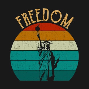 Freedom Statue Of Liberty Vinatge T-Shirt