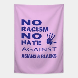 Anti-Asian racism, Anti-Asians racism, no racism no hate Tapestry