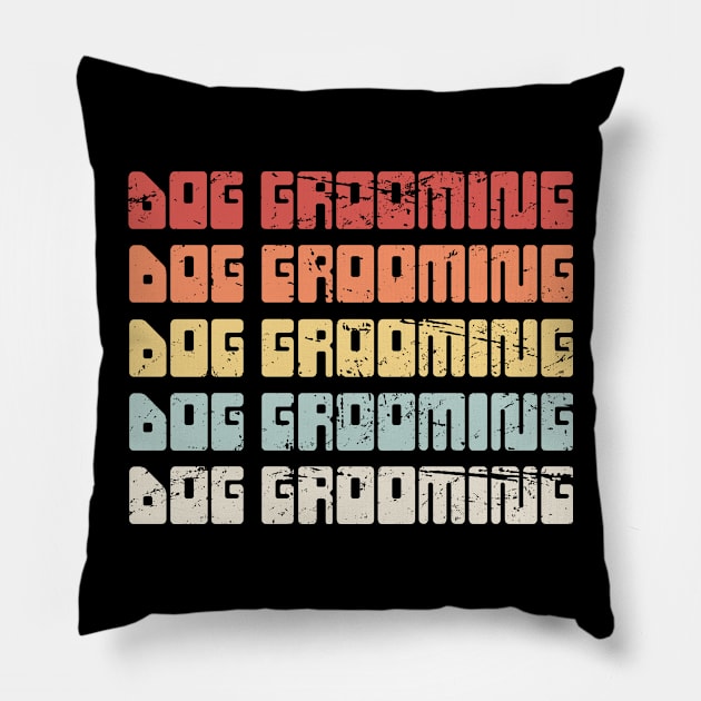 Funny Dog Grooming Gift For Dog Groomer Pillow by MeatMan
