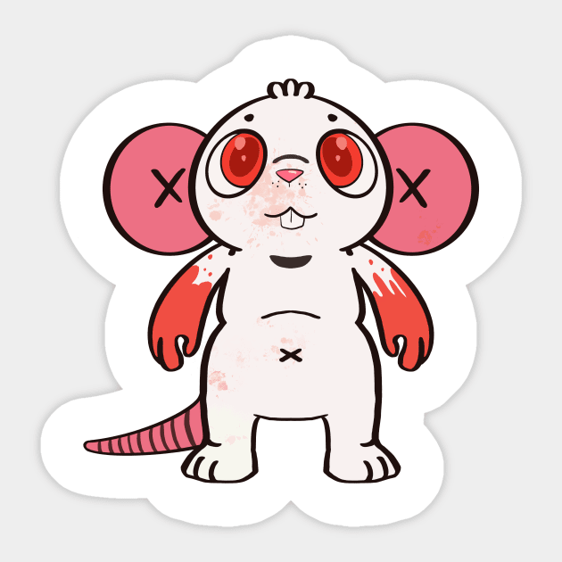 lab ratz - Cartoon Mouse - Sticker | TeePublic