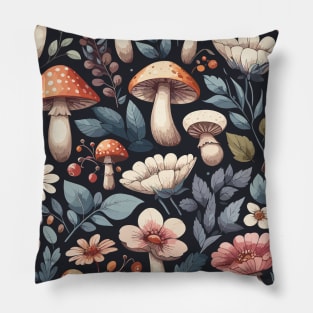 Mushroom Pattern Pillow