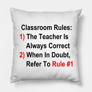 Classroom Rules Pillow