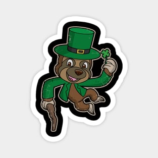 Sloth Irish Leprechaun Lucky St Patricks Day Magnet