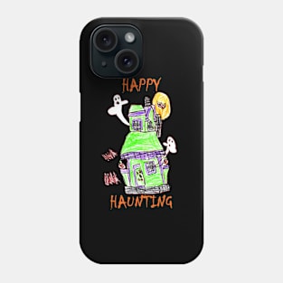 Halloween Happy Haunting Kid Drawing Phone Case