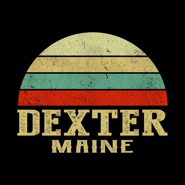 DEXTER MAINE Vintage Retro Sunset by LIPTIN