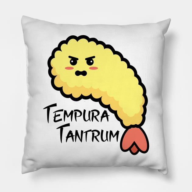 Tempura Tantrum Pillow by CeeGunn