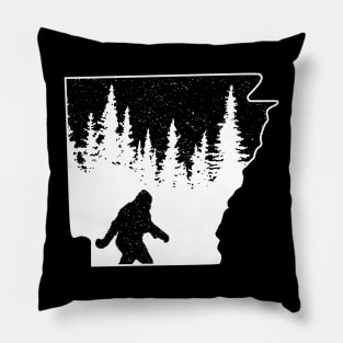 Bigfoot Arkansas State Map Pillow